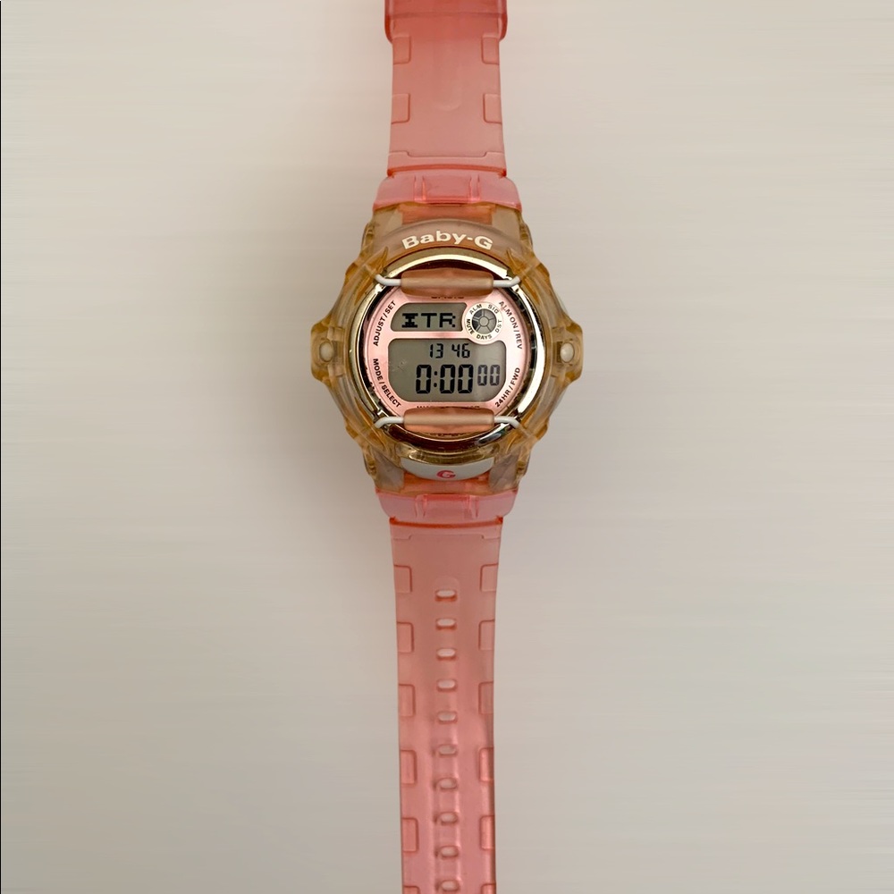 Pink Baby G Digital Watch